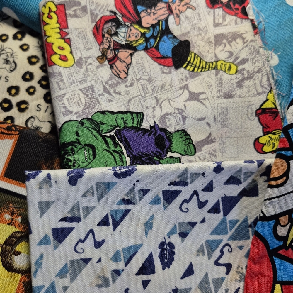 FABRIC!! Colorful Kids' Cartoon Print & Super Fun Cuts Of Fabric! - Picture 7 of 8
